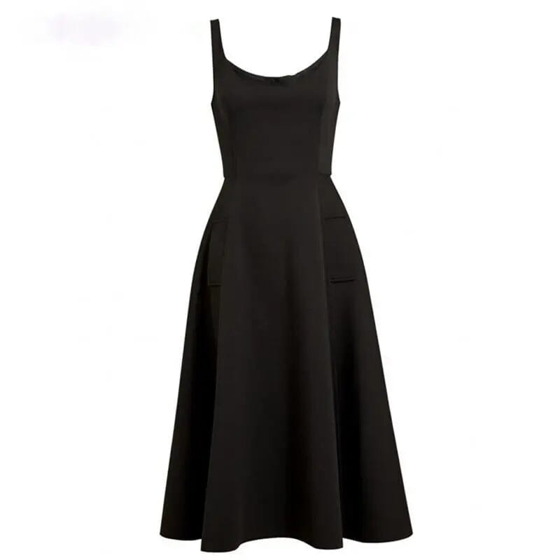 Elegant Vintage A-Line Party Dress Evening & Formal Dresses BlissGown.com Black XS 