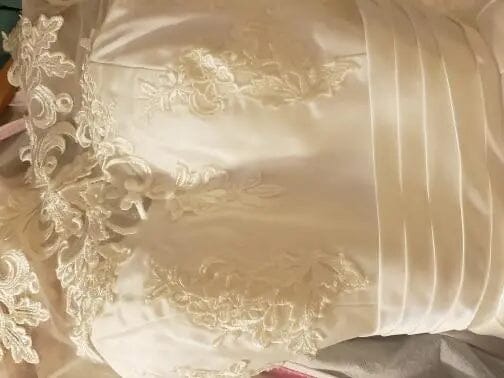 Long Sleeve Satin Pockets Wedding Dresses Vintage Wedding Dresses BlissGown.com 