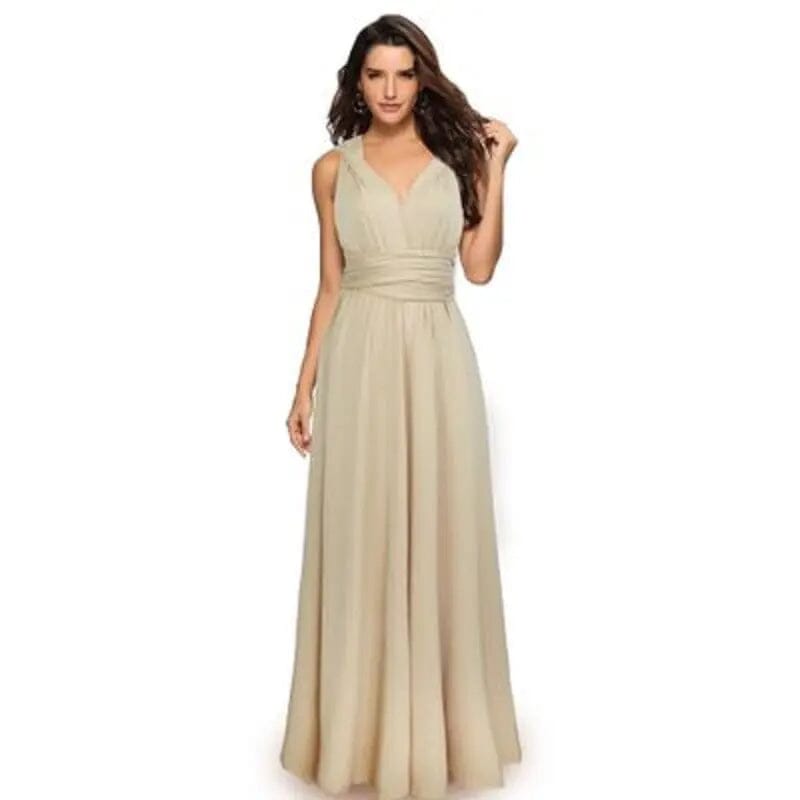 Sexy Bridesmaid Formal Multi Long Dress Bridesmaid Dresses BLISS GOWN champagne 2hao M 