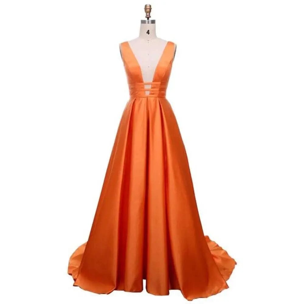 Sexy Red Evening Formal Dresses Evening & Formal Dresses BLISS GOWN Orange-35 2 