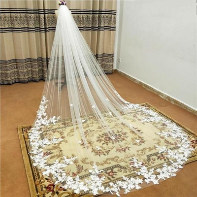3M One Layer With Comb Bridal Veil Wedding Accessories BlissGown 