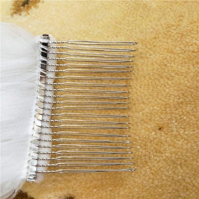 3M One Layer With Comb Bridal Veil Wedding Accessories BlissGown 