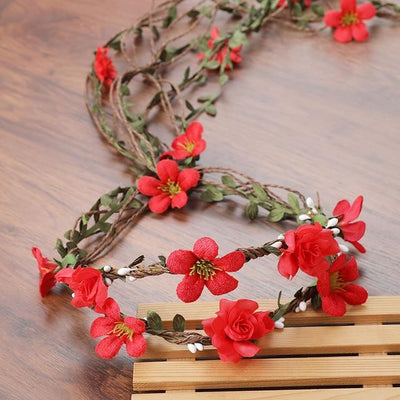Bohemian Wreath Flower Crown Hair Band Wedding Accessories Wedding Accessories BlissGown 1 