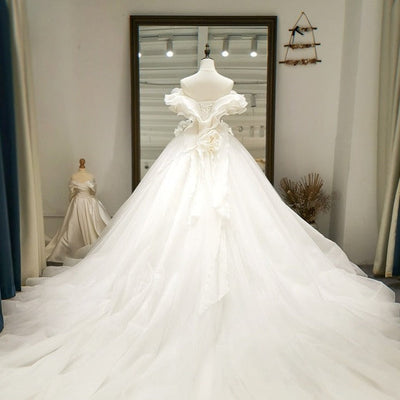 Elegant Ball Gown Sweetheart Off-shoulder Wedding Dress Vintage Wedding Dresses BlissGown 