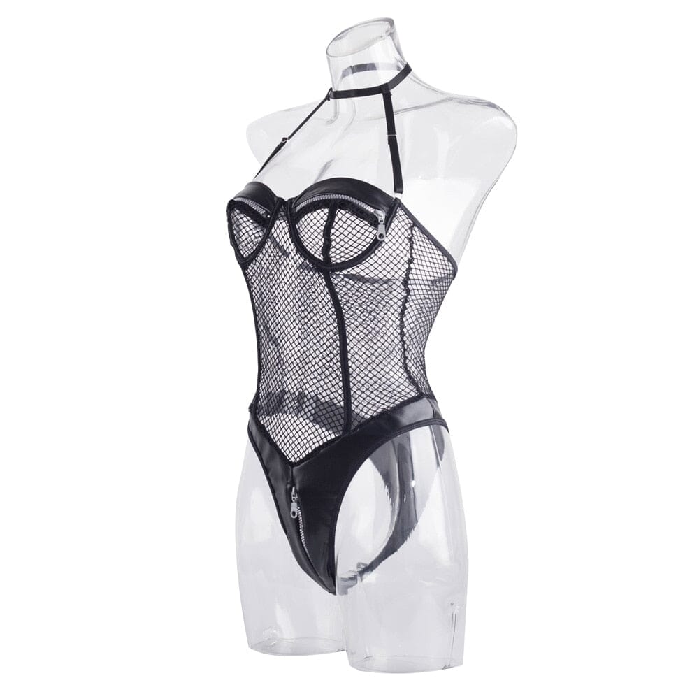Fishnet Bodysuit Lace Sexy Lingerie Accessories BlissGown 