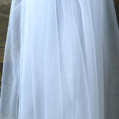 Long Pearl Cathedral Wedding Veil with Comb BlissGown white 500cm 