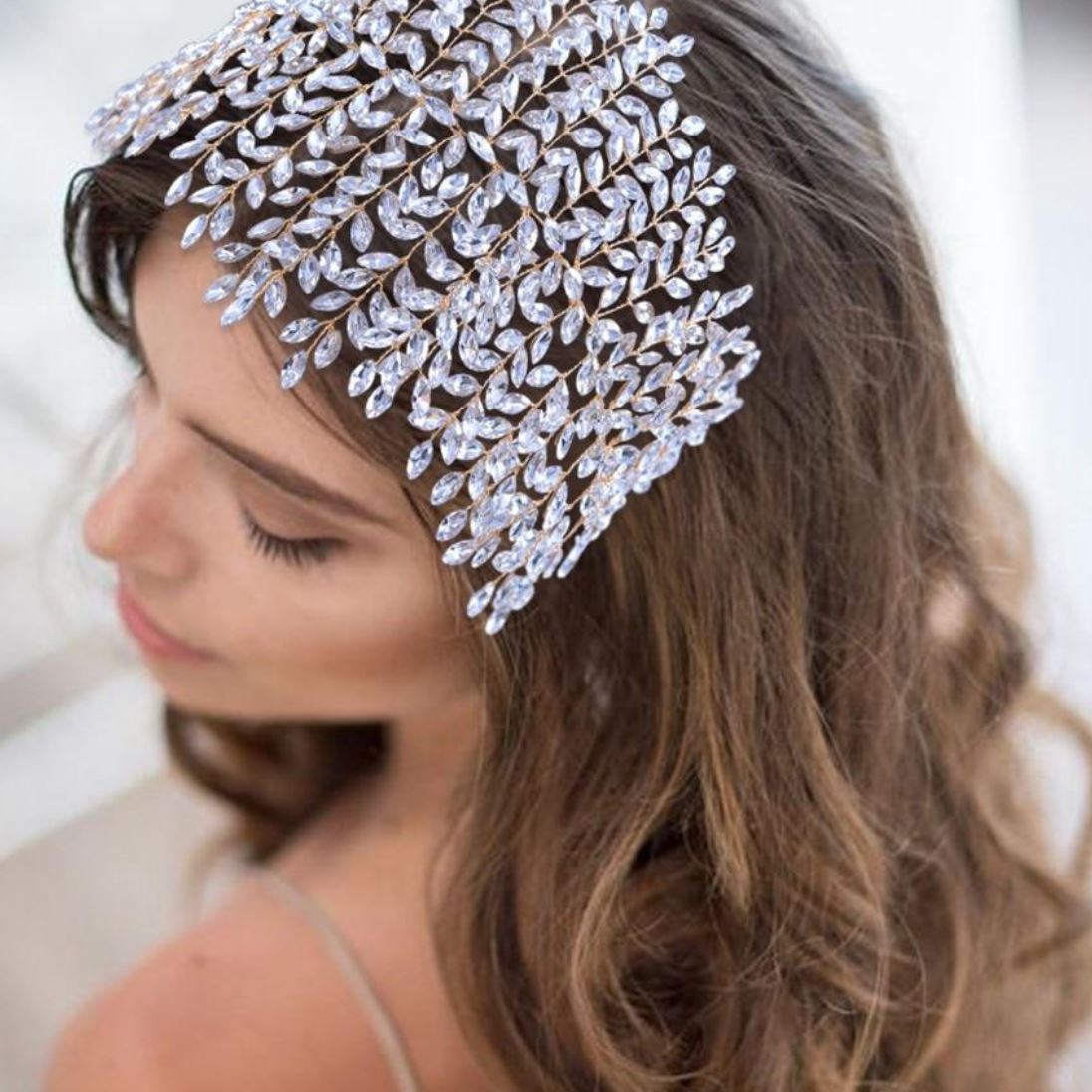 Luxury Crystal Bridal Tiara Bridal Hair Accessories Wedding Accessories BlissGown 