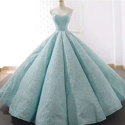 Quinceanera Strapless With Sleeveless Ball Gowns Prom Dress Ball Gown Prom Dresses BlissGown As Picture 2 2 