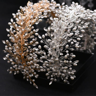 Rhinestone Tiaras Crystal Bridal Hair Jewelry Wedding Accessories BlissGown 