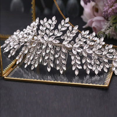 Rhinestone Tiaras Crystal Bridal Hair Jewelry Wedding Accessories BlissGown HP311 