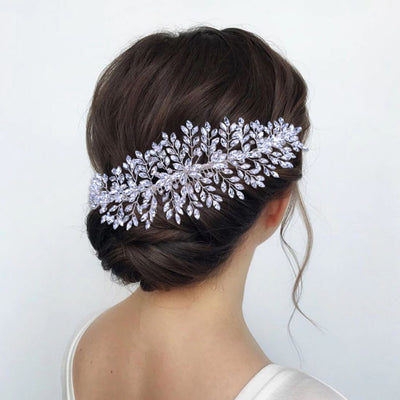 Rhinestone Tiaras Crystal Bridal Hair Jewelry Wedding Accessories BlissGown HP312 
