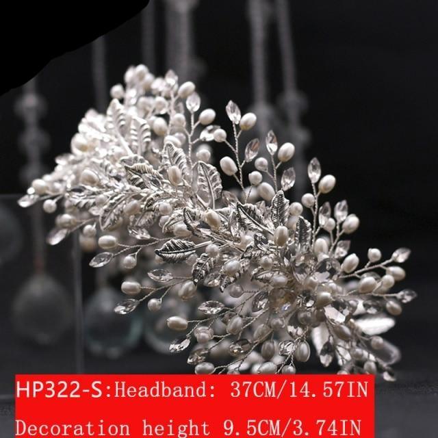 Rhinestone Tiaras Crystal Bridal Hair Jewelry Wedding Accessories BlissGown HP322-S 
