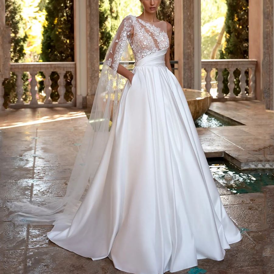 Sexy Bohemia Vintage Lace Backless with Appliques Princess Bride Dress Boho Wedding Dresses BlissGown White 2 