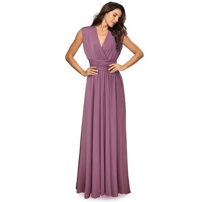 Sexy Bridesmaid Formal Multi Long Dress Bridesmaid Dresses BLISS GOWN Dusty Pink M 