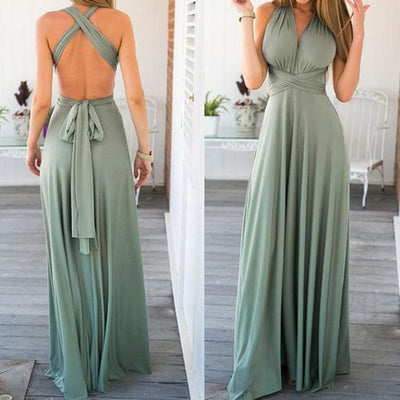 Sexy Bridesmaid Formal Multi Long Dress Bridesmaid Dresses BLISS GOWN party dress L 