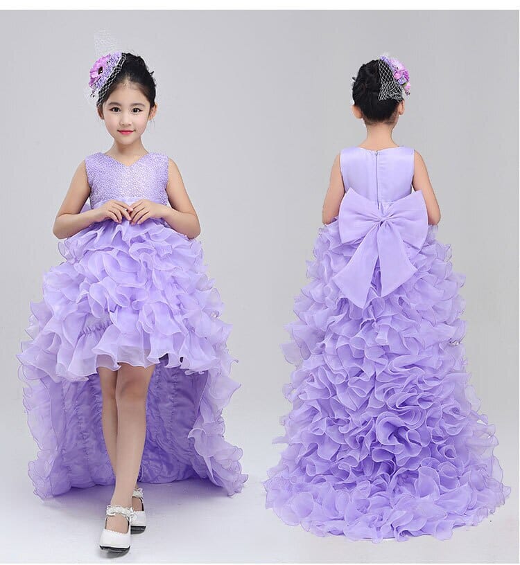 Trailing Ball Gown Bridesmaid Princess Dress Special Occasion BlissGown 