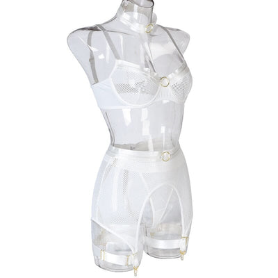 Transparent Bra Kit Push Up See Through Lace Lingerie Set Accessories BlissGown 