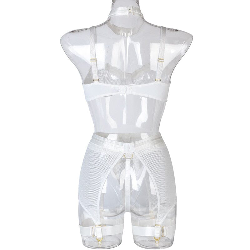 Transparent Bra Kit Push Up See Through Lace Lingerie Set Accessories BlissGown 