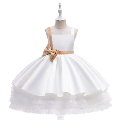 Tulle Sequin with Bow Princess Dress Special Occasion BlissGown 2T White 