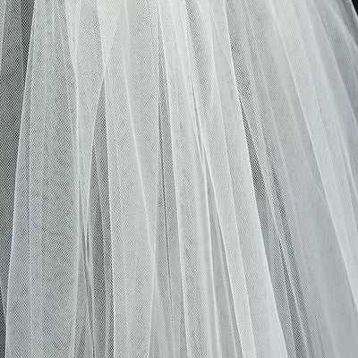Tulle Sheer White Ivory Wedding Bridal Veils Cathedral for Bride BlissGown 
