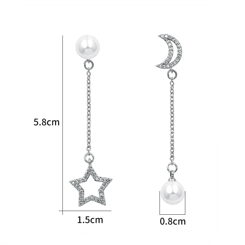 Wedding Bride Leaf Cubic Crystal Stud Earrings Jewelry BlissGown 286 Silver 